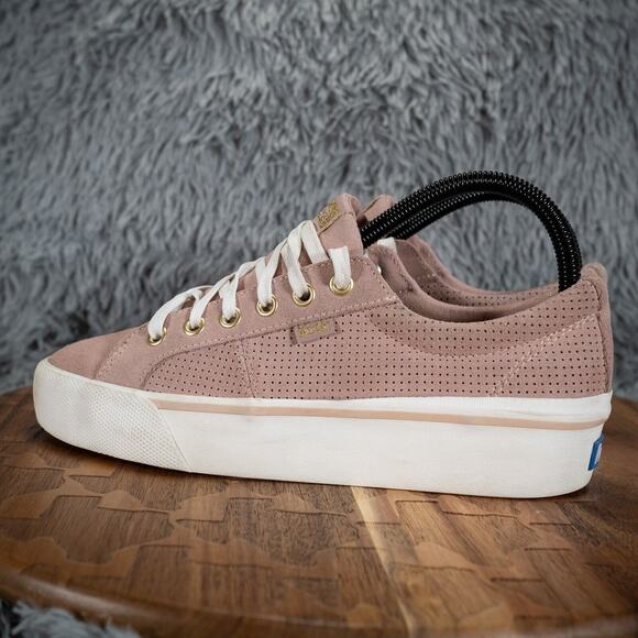 Keds Jump Kick Duo Lace Up, Sneaker Women’s, Light Pink Suede Size 7.5 M - Picture 4 of 10
